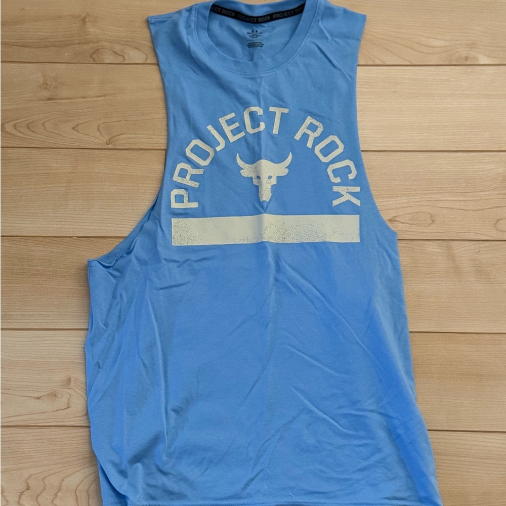 Under Armour Light Blue Project Rock Tee